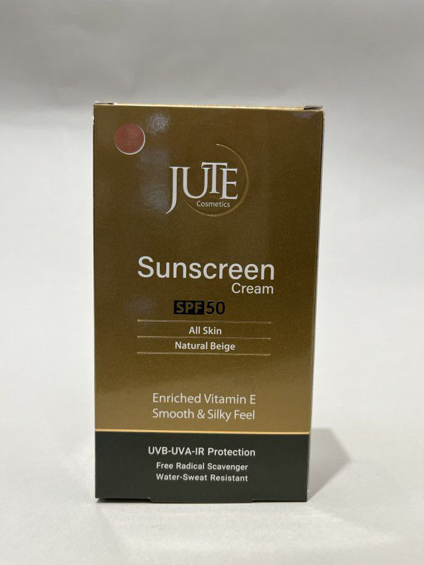 کرم ضدآفتاب رنگی ژوت مدل cosmetic spf 50 مناسب انواع پوست حجم 40میلیلیتر